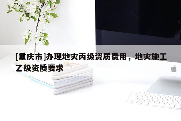 [重慶市]辦理地災丙級資質費用，地災施工乙級資質要求