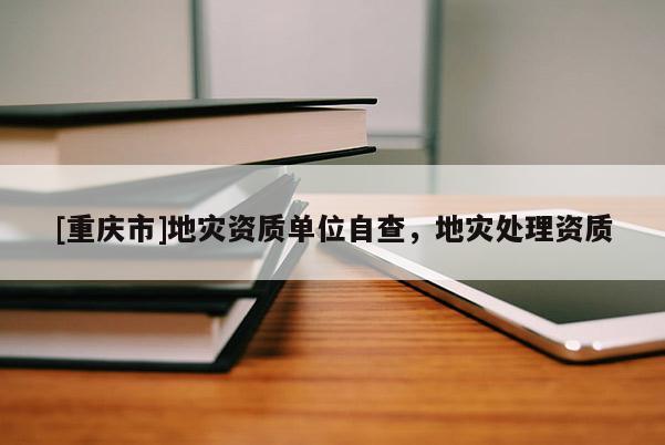 [重慶市]地災資質單位自查，地災處理資質