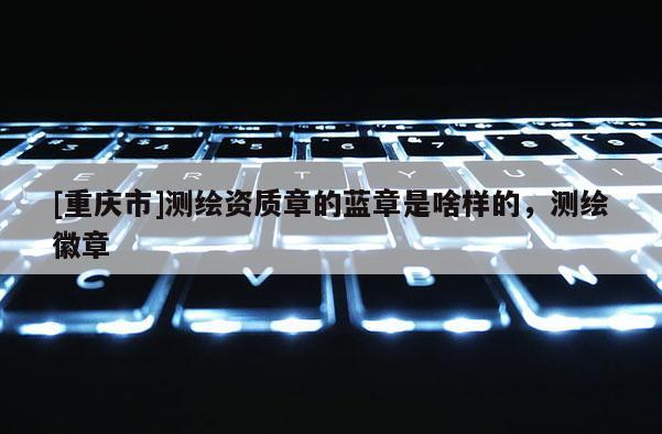 [重慶市]測繪資質(zhì)章的藍章是啥樣的，測繪徽章