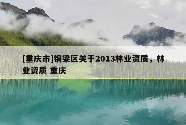 [重慶市]銅梁區關于2013林業資質，林業資質 重慶